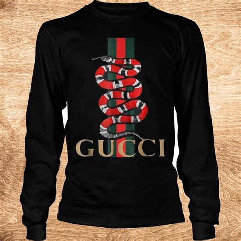 snake wearing gucci|black gucci snake shirt.